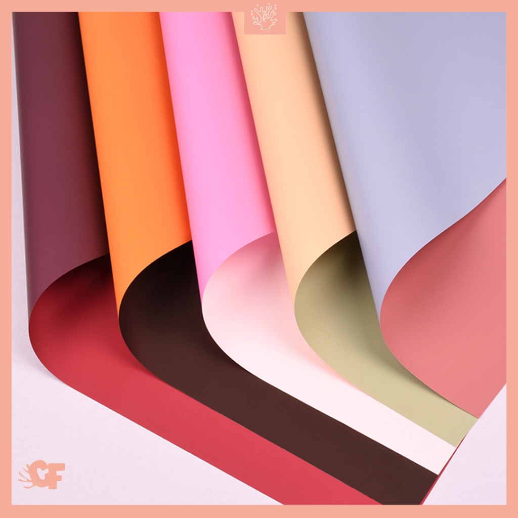 

Kertas Buket Bunga Solid Twotone Flower Wrapping Paper Cellophane KB6200