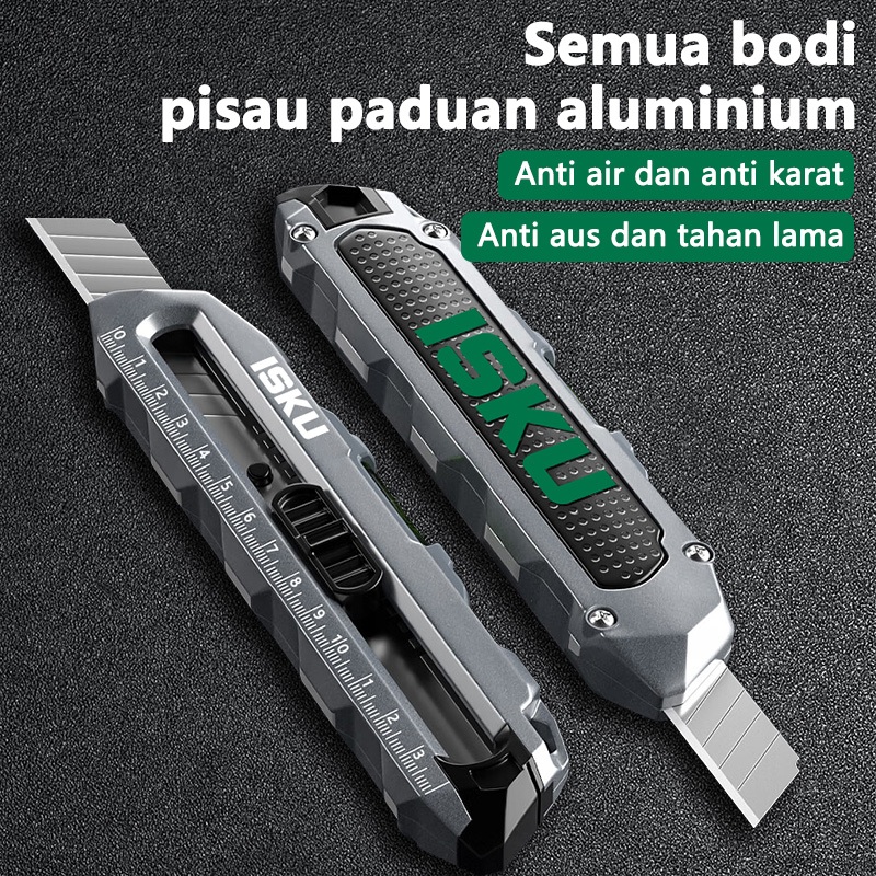 

Baru Isku Pisau Cutter Multifungsi Paduan Aluminium/Knife Cutter Knife Auto Lock Cutter Sk5