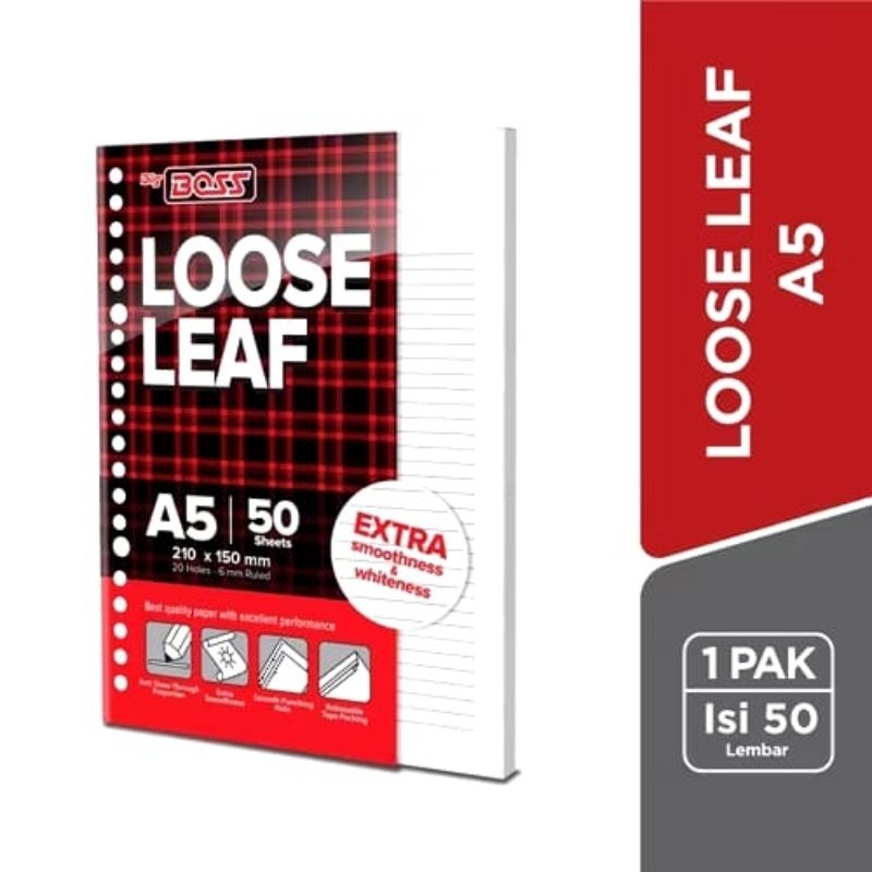 

Loose Leaf / Kertas Binder GARIS BigBoss A5 & B5