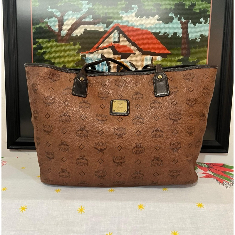 Tas Tote MCM Munchen Signature - Original Authentic