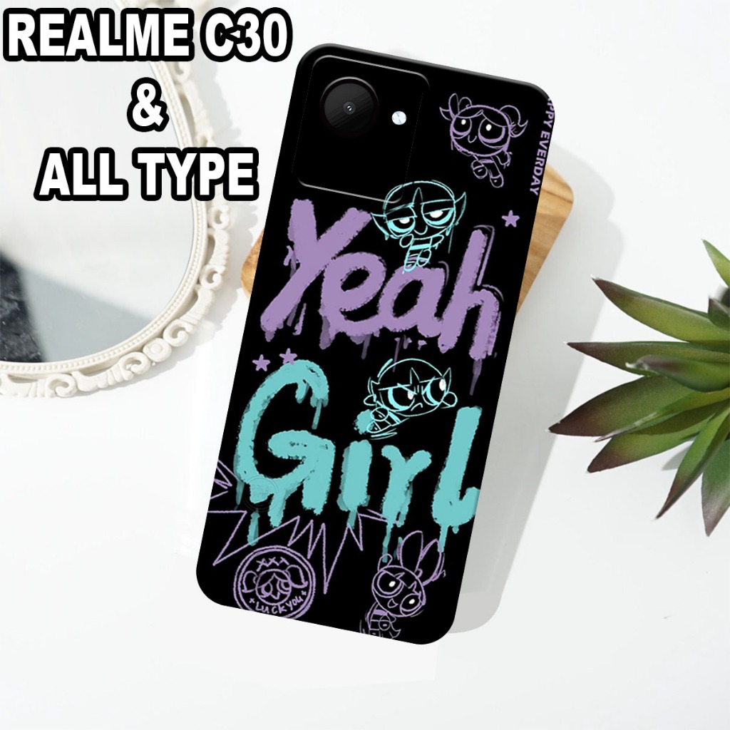 G11 - Case Pro Camera REALME C30 - motif CEWEK - silikon REALME C30 - softcase REALME C30 - bahan ka