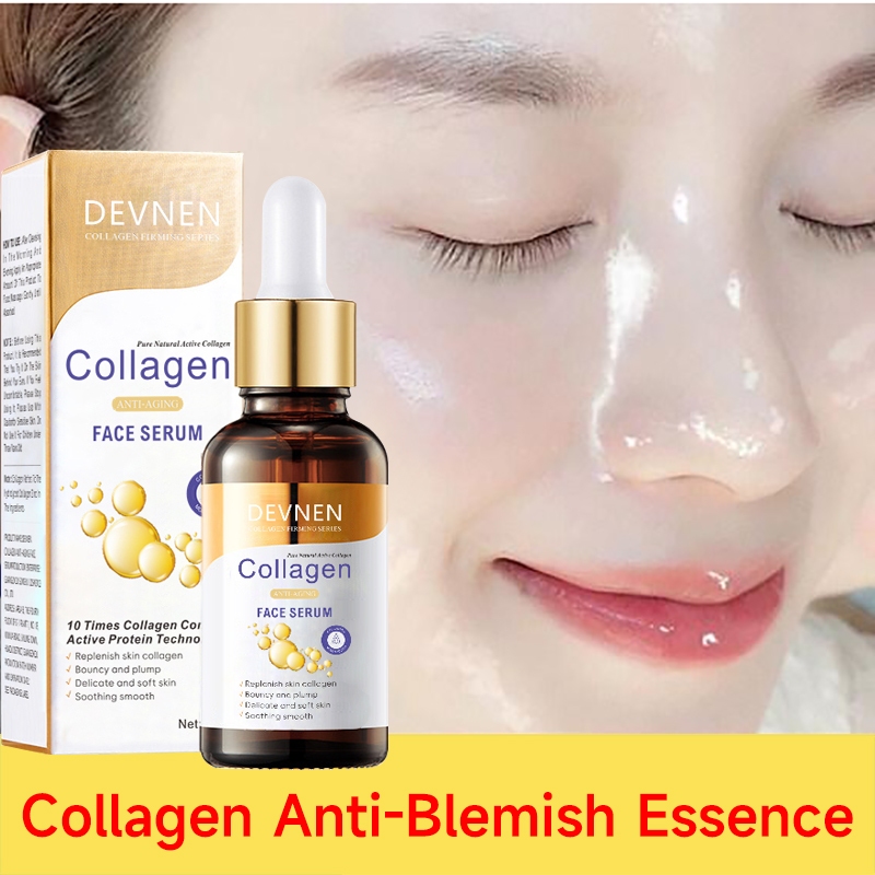 DEVNEN Collagen Serum Wajah Glowing Dan Putih Anti Aging Penghilang Flek Hitam Pemutih Permanen Menc