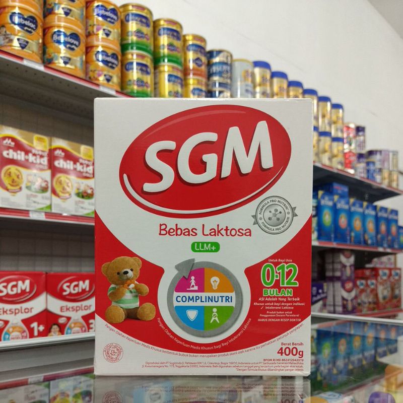 Sgm bebas laktosa LLM+ 400g