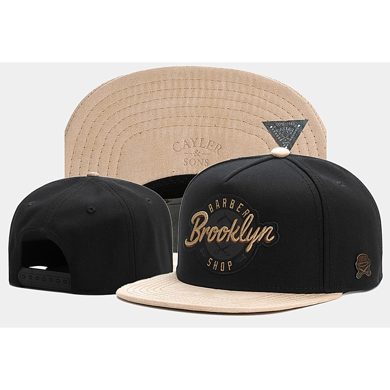 Topi Cayler Sons Brooklyn Barber Shop Black Cream Bordir Caps