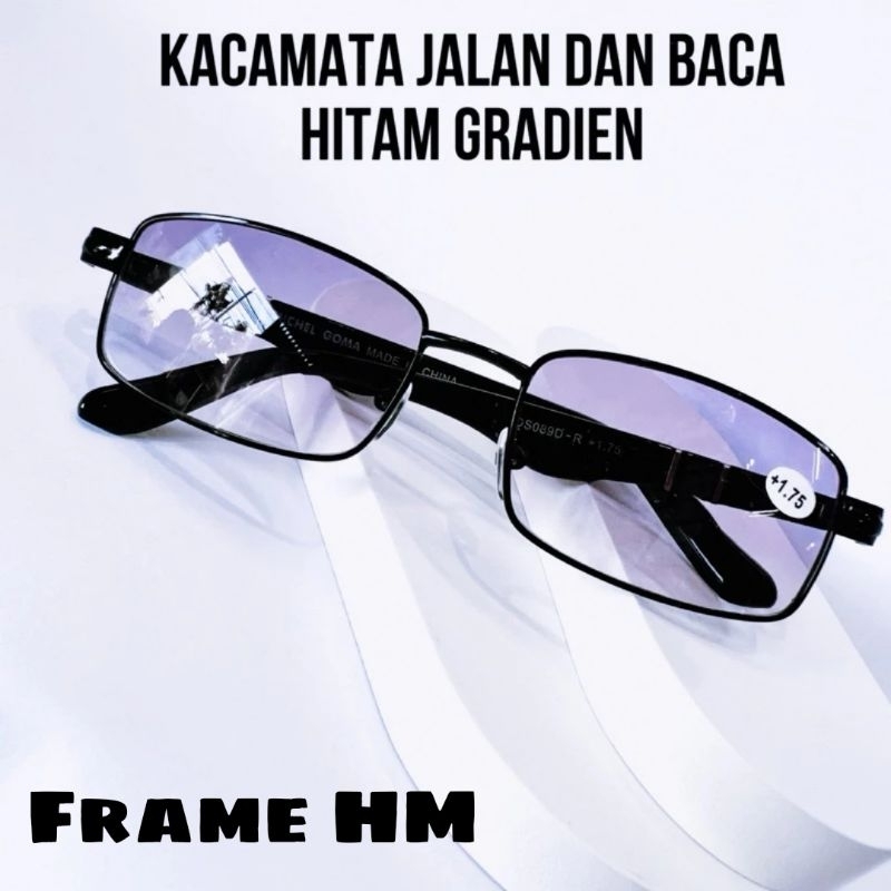 kacamata lensa ganda baca dan jalan / kacamata plus dan jalan / kacamata baca / kacamata bacaan