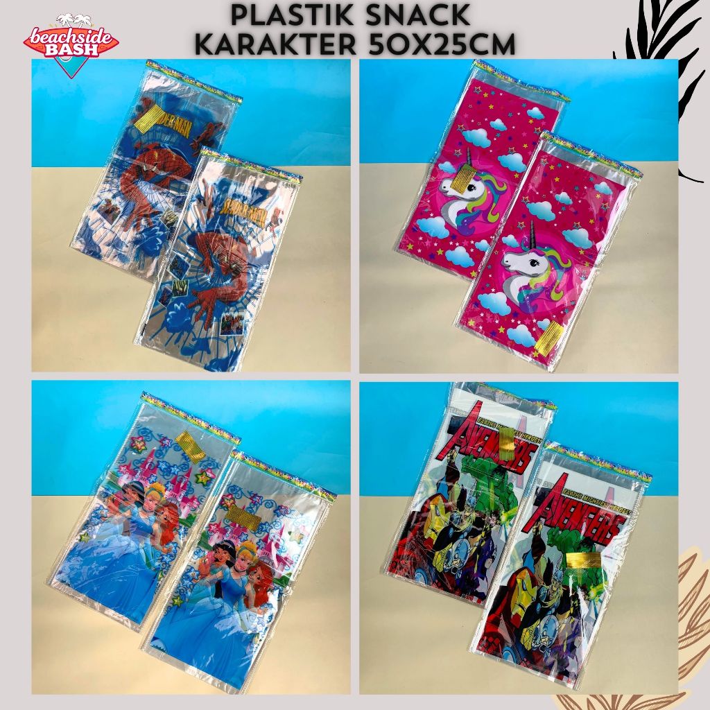 

Plastik snack besar (50x25cm) plastik bingkisan gambar ultah anak anak