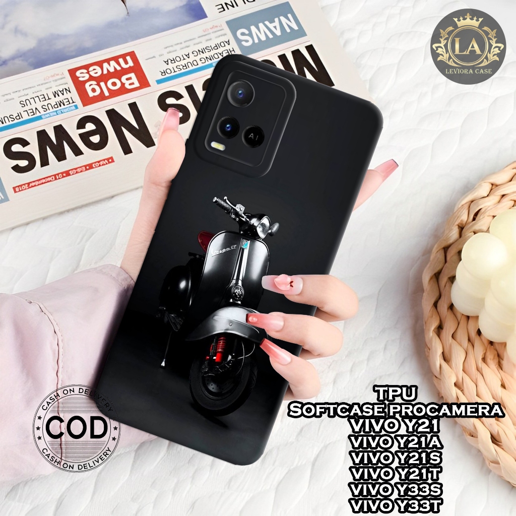 Case VIVO Y21/Y21A/Y21S/Y21T/Y33S/Y33T - Fashion Case Vespa - Softcase VIVO Y21/Y21A/Y21S/Y21T/Y33S/