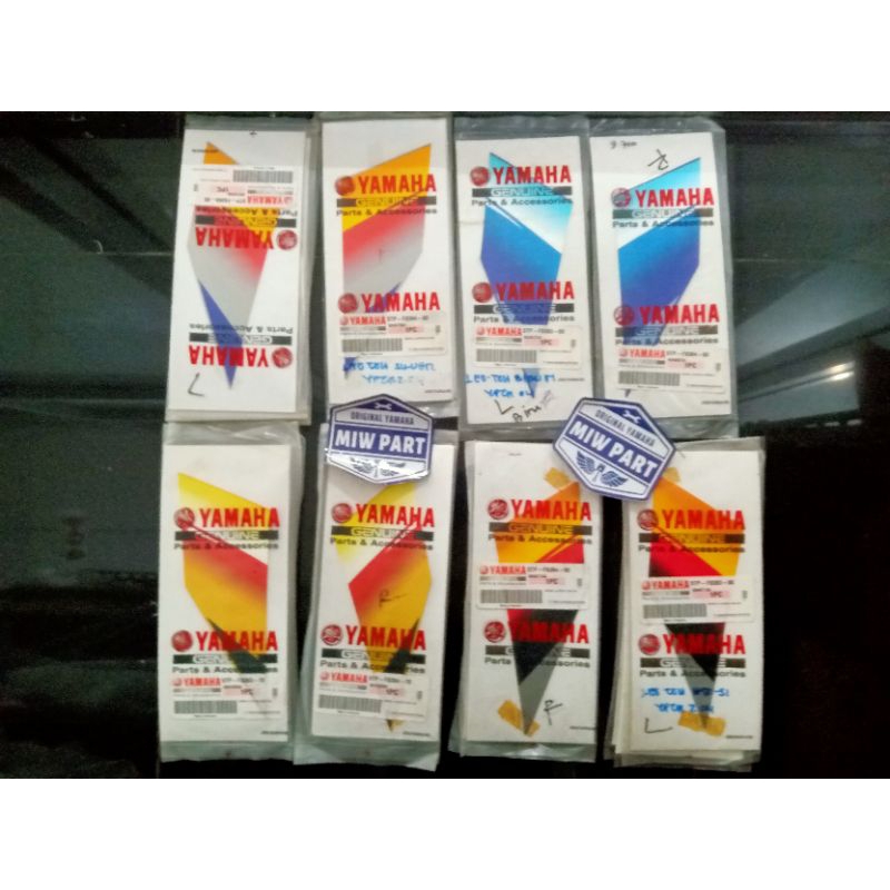 STRIPING STIKER GRAPHIC LEGSIL LEGSHIELD DALAM SET YAMAHA JUPITER Z LAMA ORIGINAL YGP
