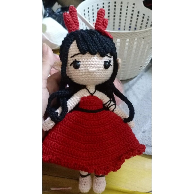 Boneka rajut Elf/Boneka amigurumi handmade