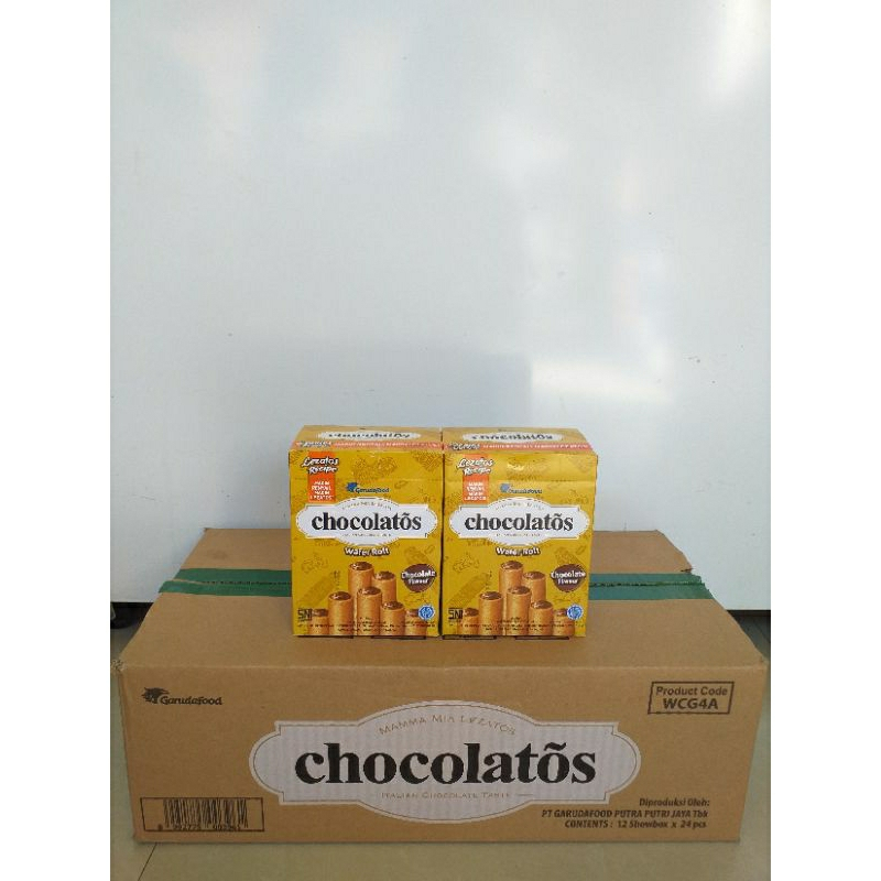 

1 Dus Chocolatos Wafer Roll 500 / 1 Karton Chocolatos Wafer Roll isi 12 pak