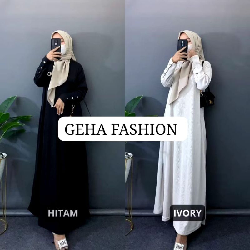 GAMIS INARA BUTTON KANCING KNIT PREMIUM / GAMIS INARA / GAMIS KEKINIAN / GAMIS TERBARU / Inara / GAM