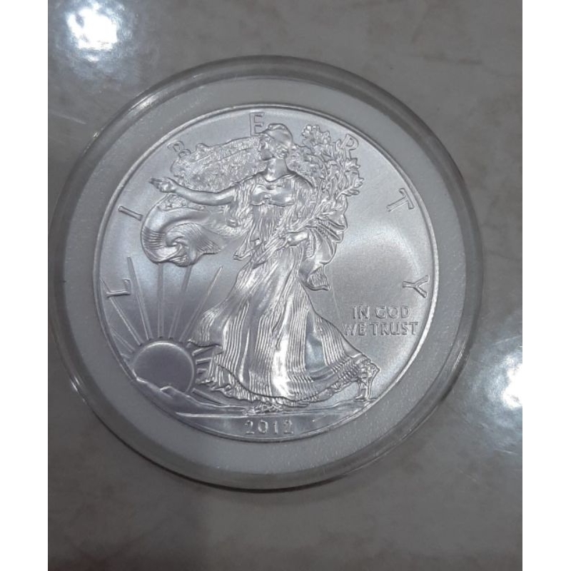 Koin Perak American Silver Eagle Tahun 2012