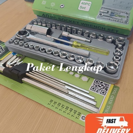 Paket Kunci shock 4 pcs  Kunci L set 9 pcs Panjang Victory Ready kunci sok full set lengkap kunci So