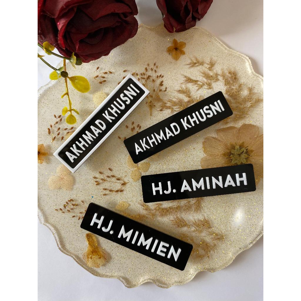 

Nametag Nama Dada Timbul Magnet TERMURAAAAAAAHHH