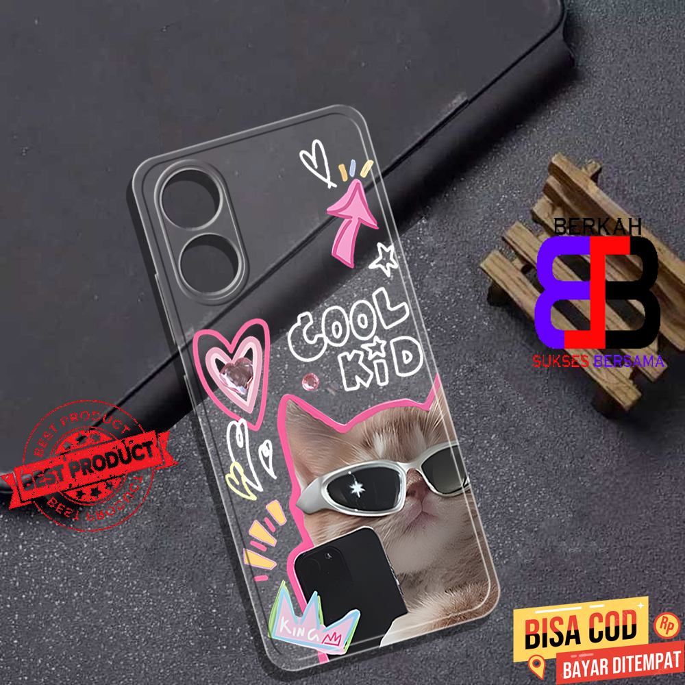 Soft Case Clear Opoo A17 - Casing Oppo A98 Terbaru Berkah Sukses [ CAT ] Silikon Hp Oppo A18 - Case 