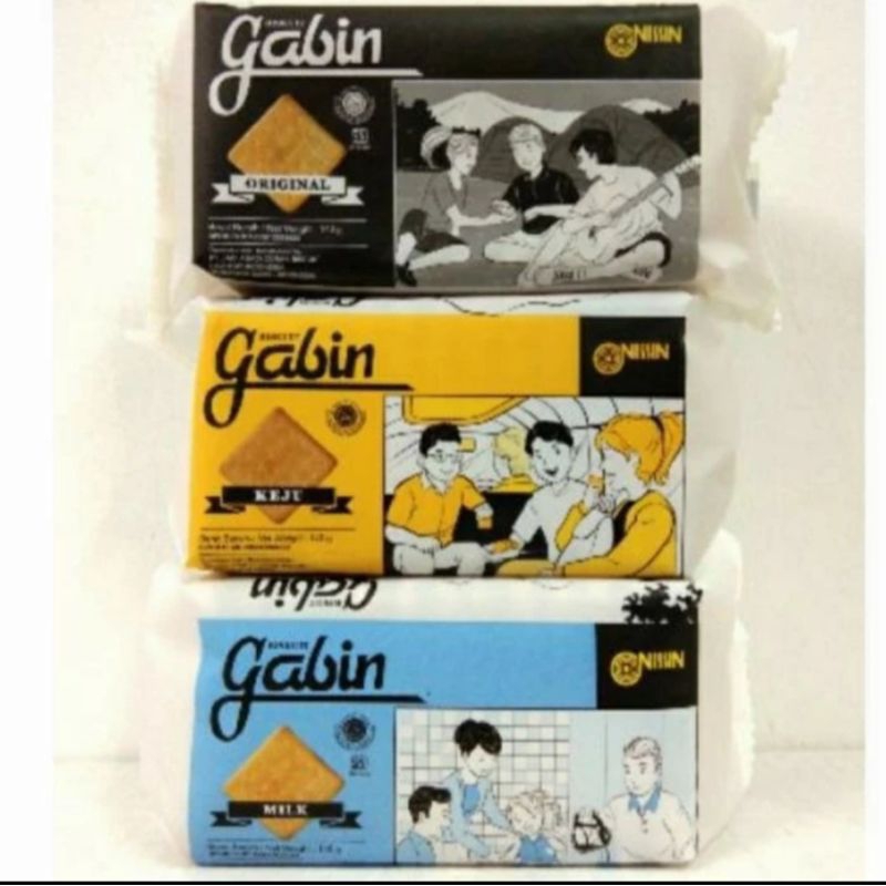 

Biskuit gabin varian rasa keju/original/milk isi 140gr