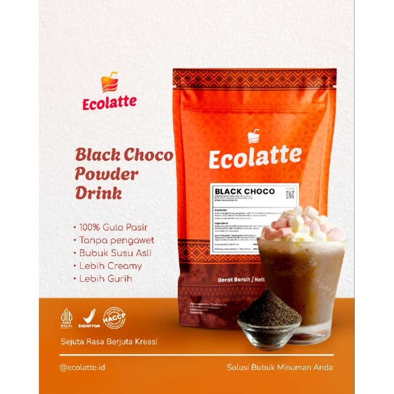 

Ay00! ECOLATTE BLACK CHOCO BUBUK MINUMAN 1 KG Powder Drink Supplier Serbuk Minuman Enak Jakarta