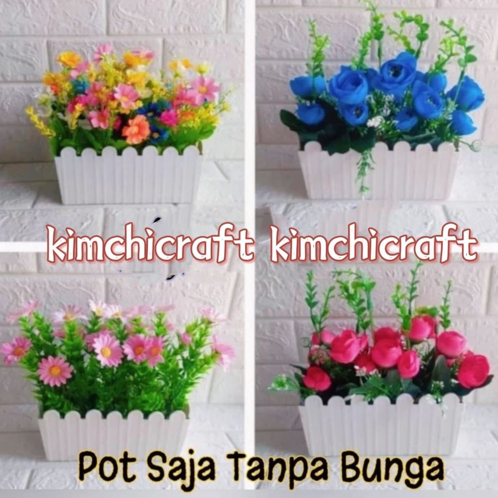 POT BUNGA PAGAR / VAS PAGAR / POT PAGAR PLASTIK / POT PANJANG / FLOWERS VASE / PKK77558460