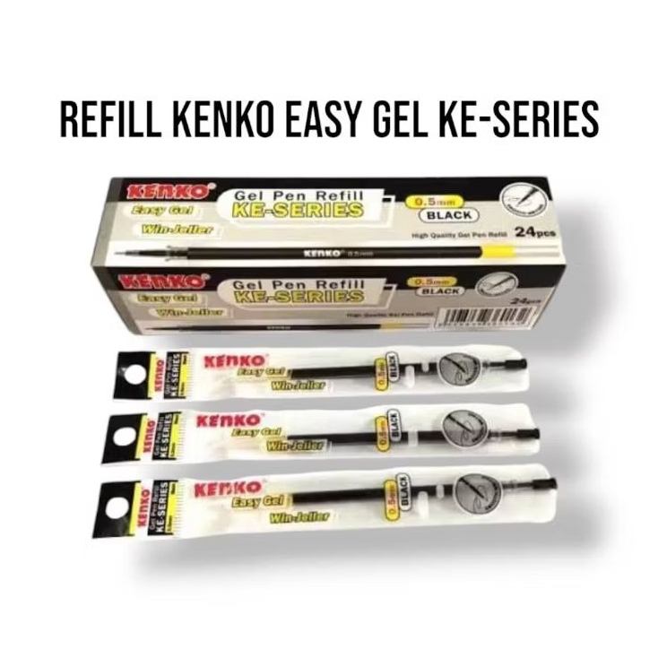 

Refill pulpen kenko easy gel hitam 0.5 / isi ulang pen gel kenko easy gel (24 pcs)