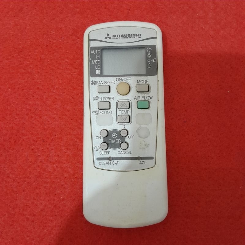 Remote AC MITSUBISHI Original Asli . Remote AC .