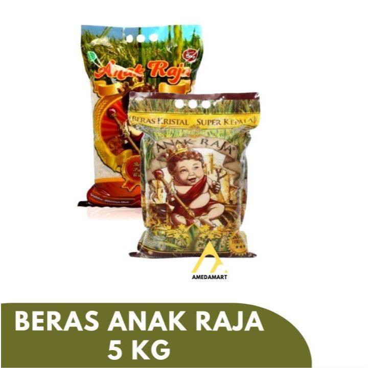 

Beras premium anak raja beras pulen 5kg dan beras raja pulen wangi 5 kg