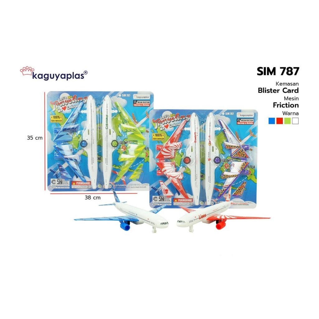 MAINAN PESAWAT TERBANG KAGUYAPLAS SIM787
