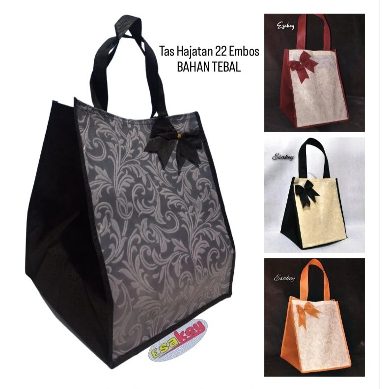

1 Lusin 12 Pcs Tas Hajatan 22 Embos Pilih Warna