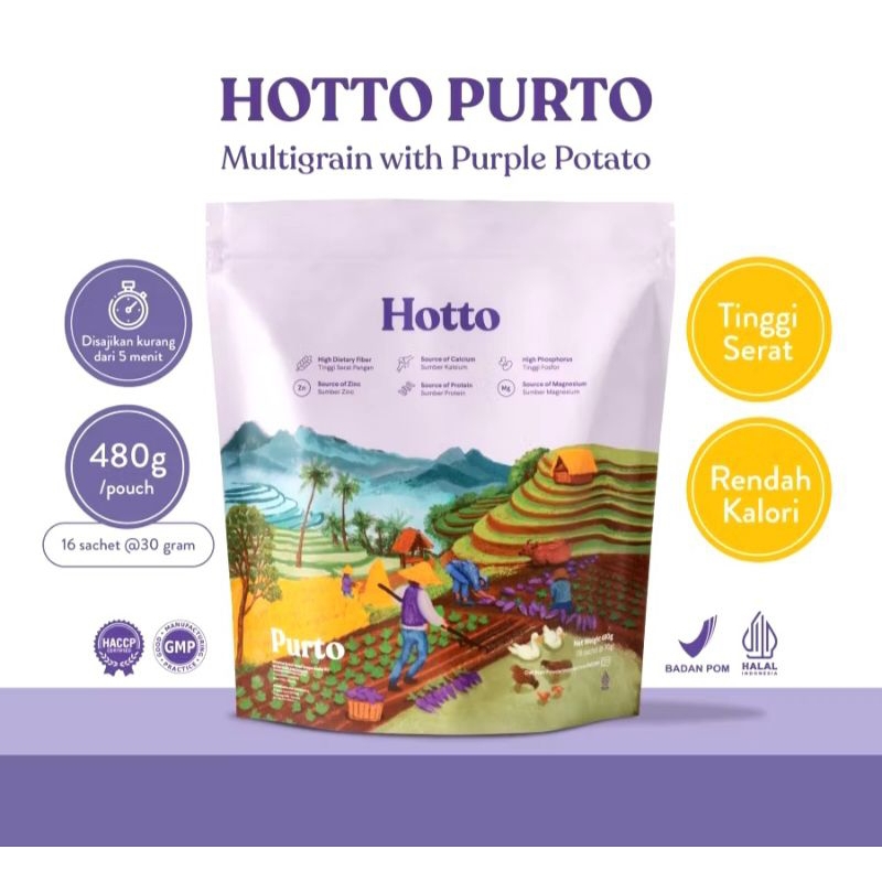 

Hotto Purto Multigrain with Purple Potato 16 sachet