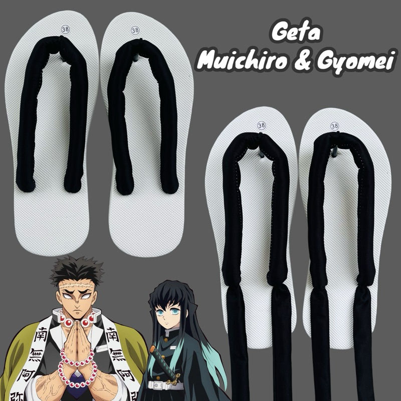 Geta Muichirou & Gyomei - Muichiro & Gyomei Shoes Cosplay Kimetsu no Yaiba