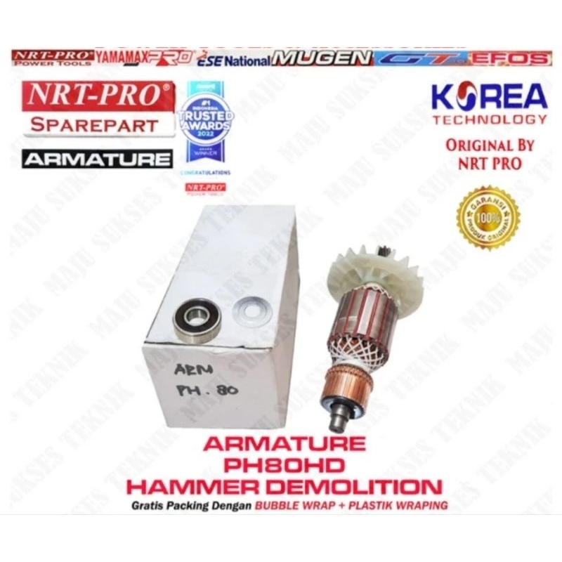 Armature PH80HD NRT PH80 HD Angker Mesin Jack Hammer PH80 NRT