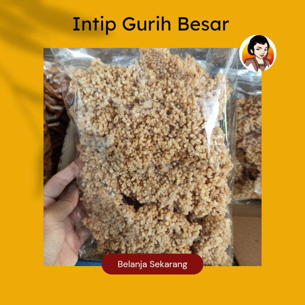 

INTIP BESAR MADU & ASIN GURIH 2PCS/ CAMILAN MAK'E/ CEMILAN OLEH-OLEH/ JAJANAN KHAS/ SNACK KEMASAN