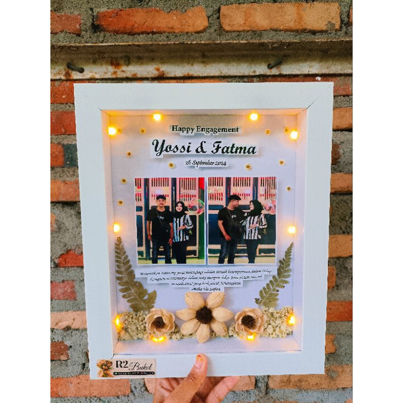 Bingkai 3D Bunga Edelweiss