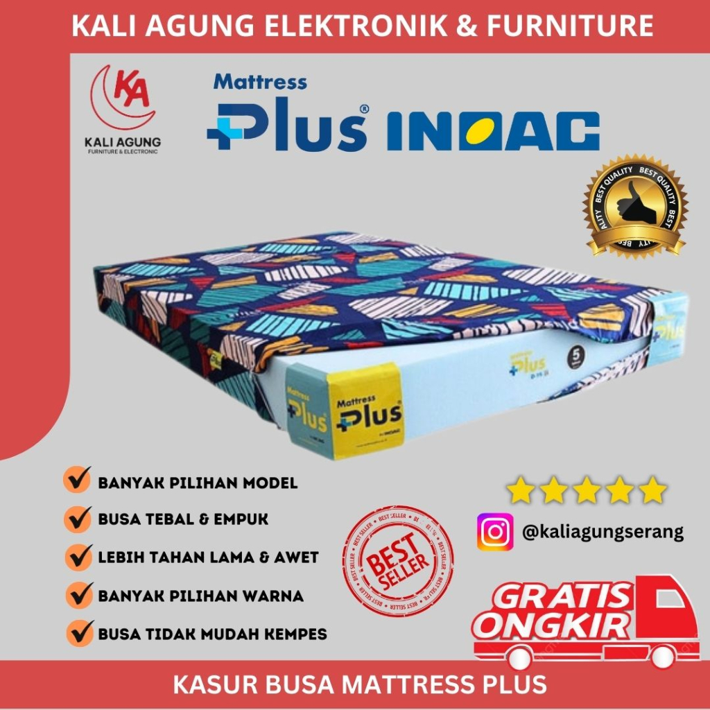 KASUR BUSA INOAC MATTRESS PLUS TEBAL 30 CM / KASUR FULL BUSA TEBAL 30 CM / GRATIS PENGIRIMAN SERANG 