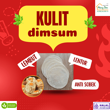 

Kulit Dimsum, Somay, Gyoza Diameter 8cm, Tipis Halal Lembut Anti Lengket Isi 50 lembar