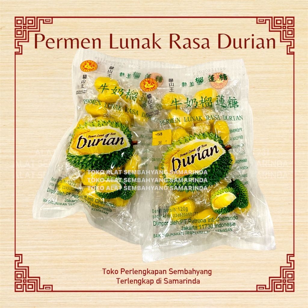

Permen Lunak rasa Durian / Chen Liang Ji / IMLEK