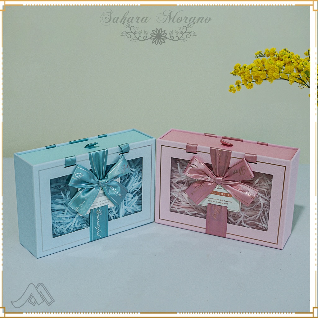 

Gift Box Pita Kotak Kado Transparant Kotak Kado Ulang Tahun / Valentine Multifunction Box / Box Hampers