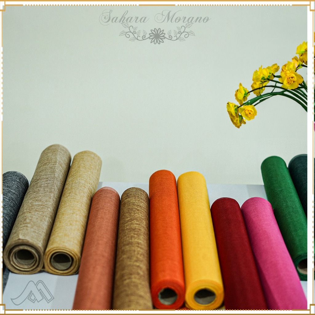 { 1 Roll } Flower Wrapping Mesh polynet Flower Wrapping Jaring Buket Bunga Korean Flower Mesh