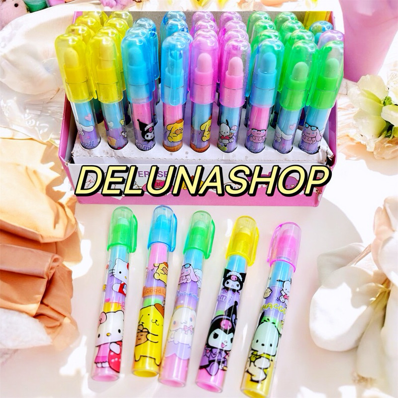 

delunashop DL204A Penghapus LIPSTICK Cabut Sanrio Per Pcs / penghapus susun sanrio / Penghapus cabut susun sanrio / Penghapus sanrio