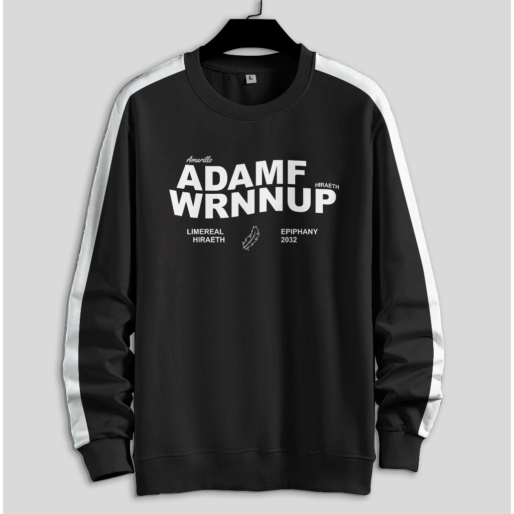 Sweater Crewneck Big Size Jumbo Over Size Suiter Pria Wanita XS S M L XL XXL 3XL 4XL 5XL