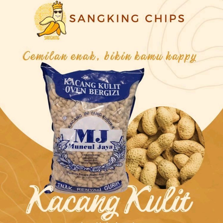 

KACANG KULIT OVEN/ SNACK KILOAN ENAK/ GURIH BIKIN NAGIH/ KEMASAN 500gram