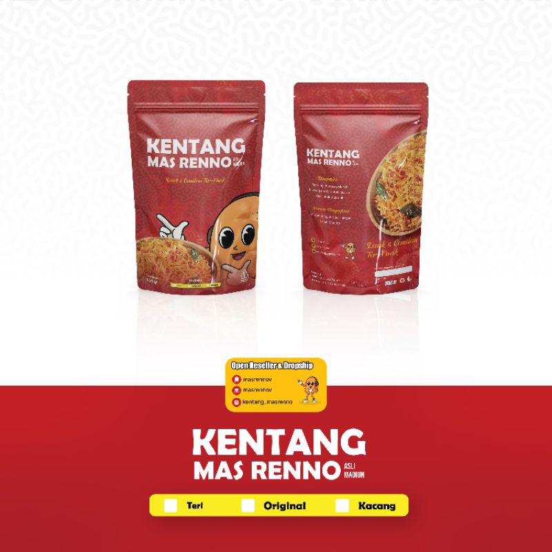 

KRIPIK KENTANG KERING MAS RENNO ASLI MADIUN LAUK CEMILAN 130gram