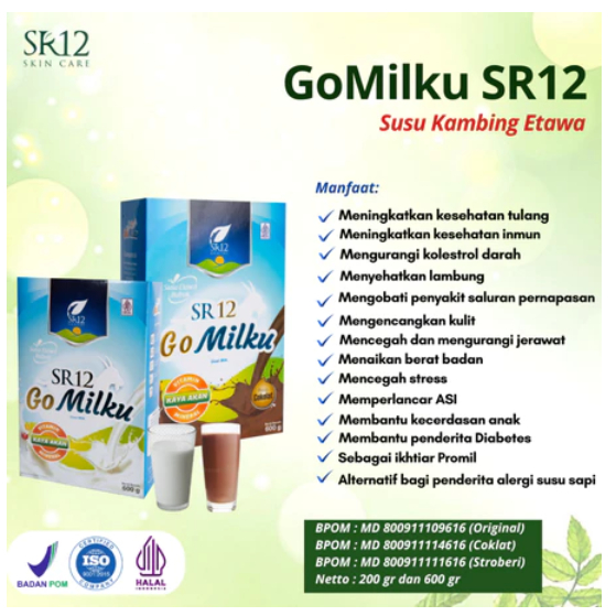 

Obat asam urat dan kolesterol nyeri sendi reumatik kesemutan Ampuh - susu kambing etawa GOMILKU SR12