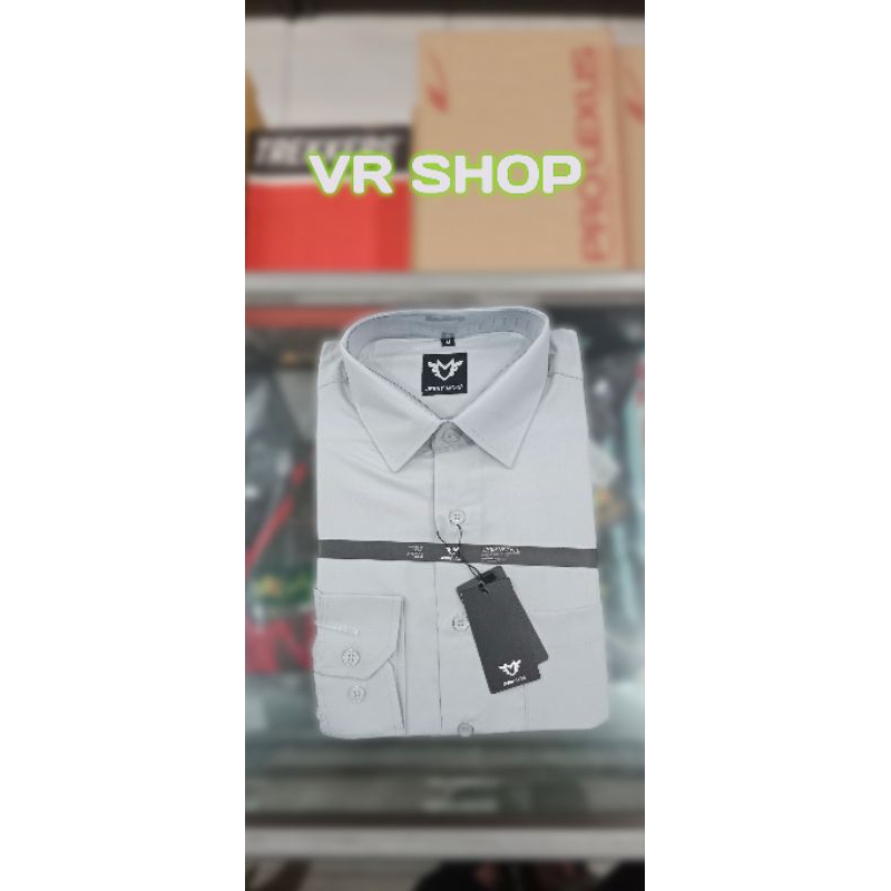 Kemeja Formal Pria Original Jerry Moss Lengan Panjang Polos