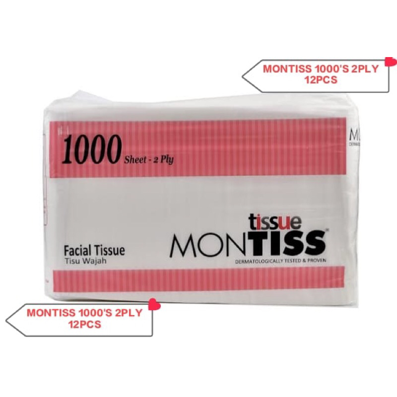 TISSUE Montis 1000 sheets