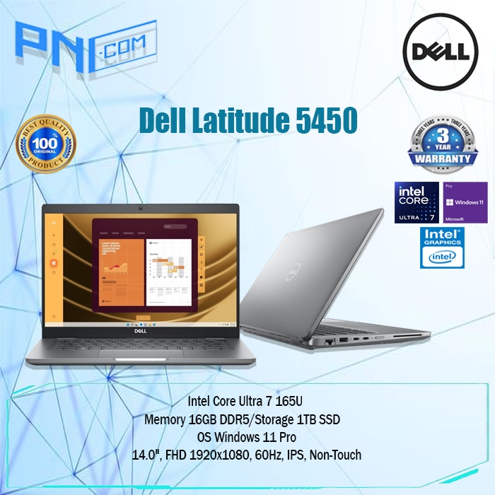 Dell Latitude 5450 Ultra 7-165U 16GB 1TB SSD WIN11PRO 3Yr
