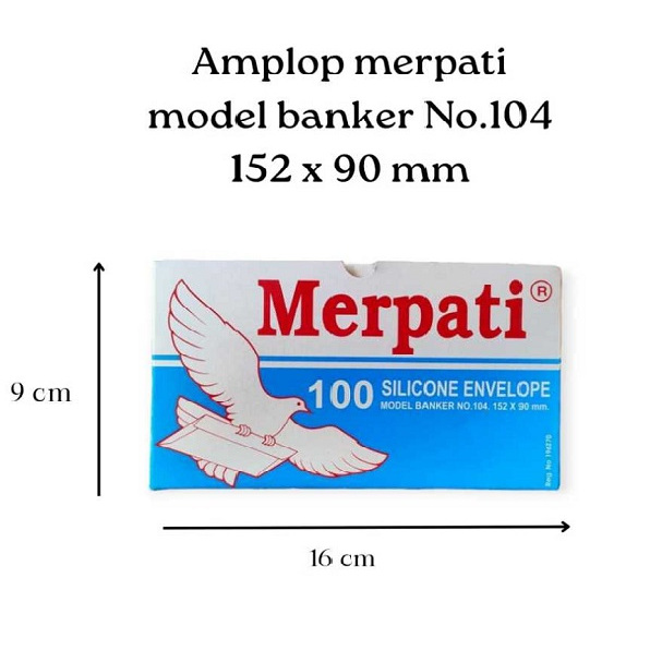 

Amplop Putih Merpati 104 LEM / Amplop Uang / Amplop Surat (100 Lembar)