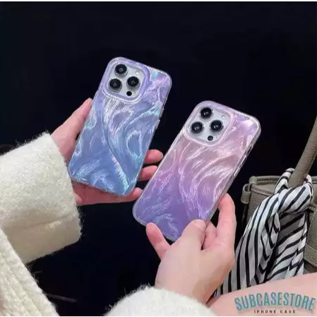 [ Case Oppo Reno 11 / Reno 10 / Reno 8 / Reno 8T / Reno 8Z ] Case Shimering Glossy Rainbow Oppo