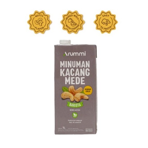 

Arummi Cashew Milk BARISTA 1Ltr - Susu Kacang Mede - Gosend Grab Only