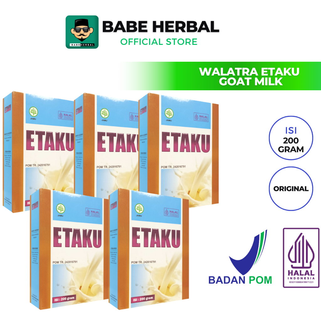 

Paket 5 Box Walatra Etaku Goat Milk
