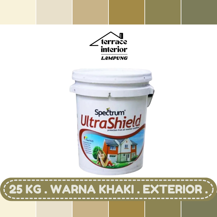 Cat Tembok Spectrum Ultrashield Warna Khaki  25 Kg